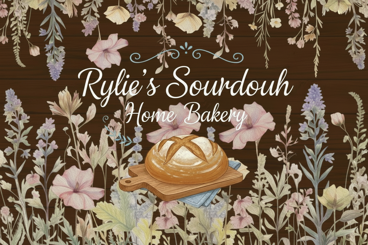 Rylie's Sourdough Home Bakery Thin Font Banner